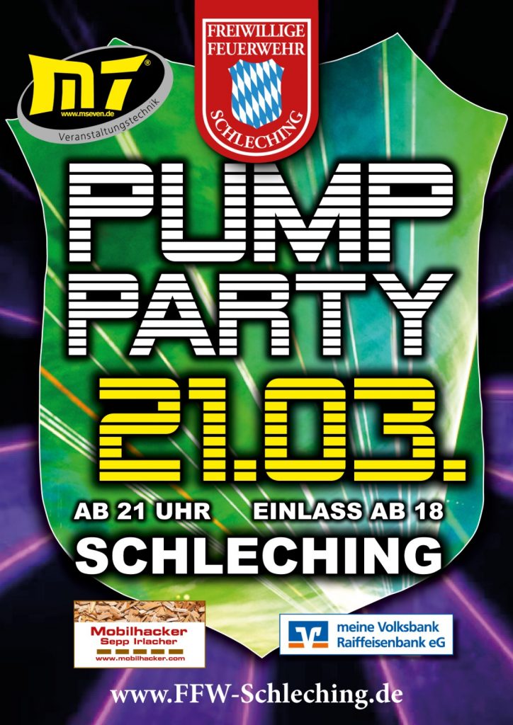 Pump Party in Schleching 21.03.2026 Feuerwehr Schleching